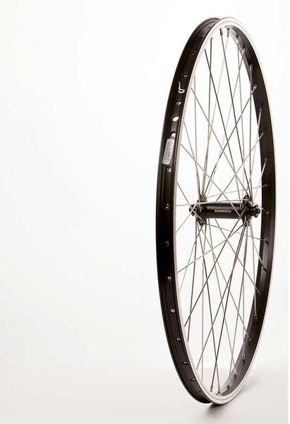 Wheel Shop Alex DM18 Black/Shimano Acera HB-T3000 26" Front Rim Brake Wheel