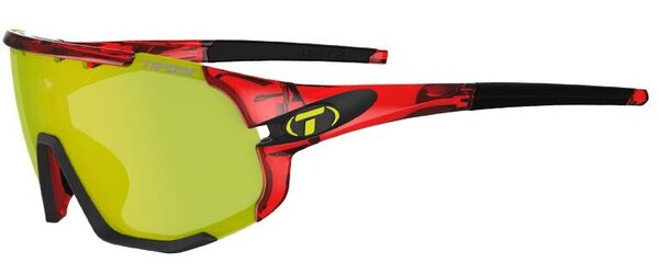 Tifosi Sledge—Crystal Red Interchange Color | Lens: Crystal Red | Clarion Yellow|AC Red|Clear