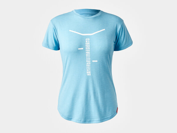 Trek Ride Women's T-Shirt Color: Light Blue