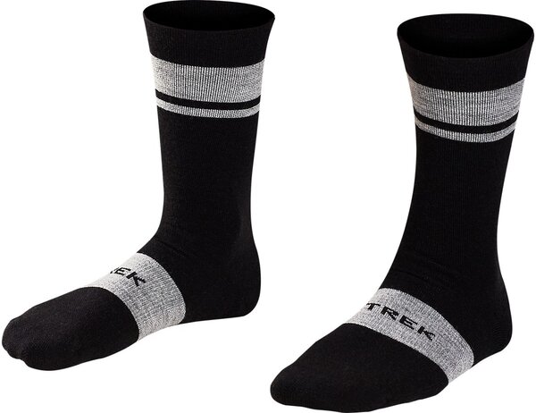 Trek Trek Race Crew Cushioned Merino Wool Cycling Sock Color: Black