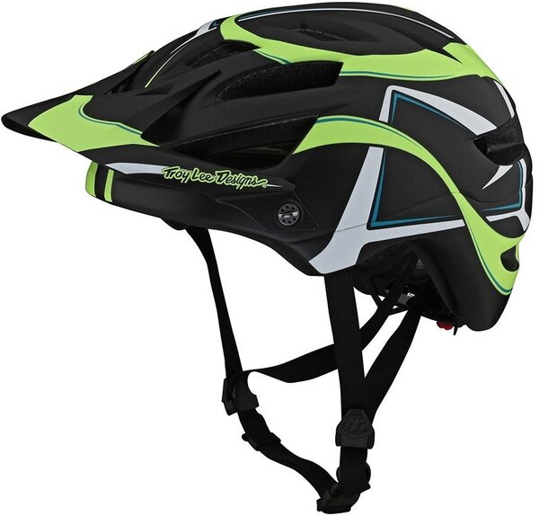 Troy Lee Designs A1 MIPS Youth Helmet Color: Black/Green
