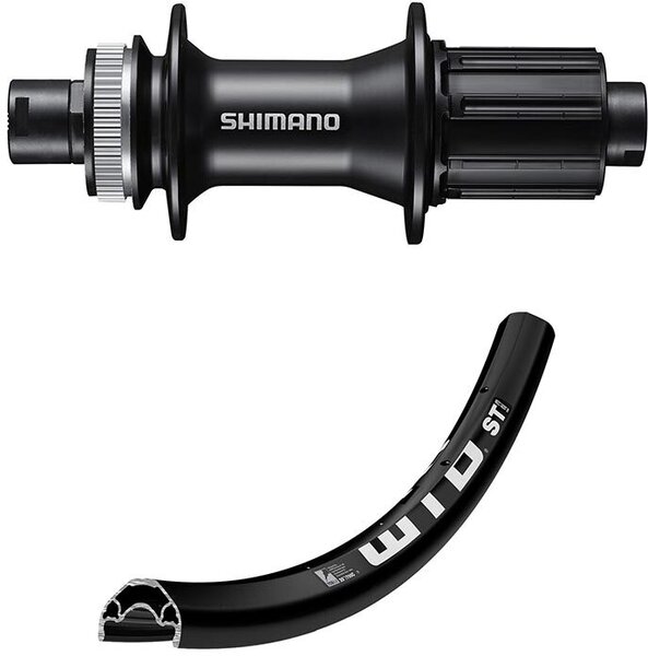 142mm x 12mm Centrelock Shimano MT400 Hub Rear Wheel 27.5" WTB STi23 Rim 