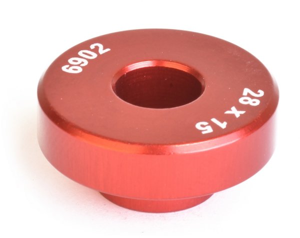 Wheels Manufacturing Inc. Open Bore Adapters Color | Size: Red | 28 x 15mm