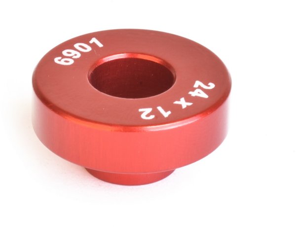Wheels Manufacturing Open Bore Adapters Color | Size: Red | 24 x 12mm