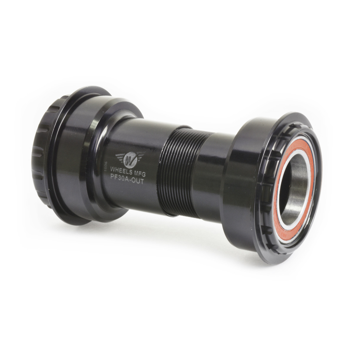 Wheels Manufacturing Inc. PF30A Outboard Angular Contact Bottom Bracket for 24mm Shimano Spindles Color | Model | Spindle | Width: Black | PF30A | 24mm (Shimano) | 73mm