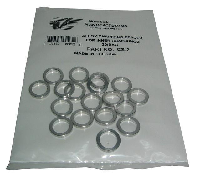 Wheels Manufacturing Individual Chainring Spacer Color | Size: Silver | 3.5mm
