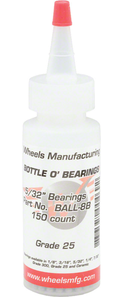 Wheels Manufacturing Wheels Manufacturing Grade 25 5/32" Loose Ball Bearing: Bottle of 150