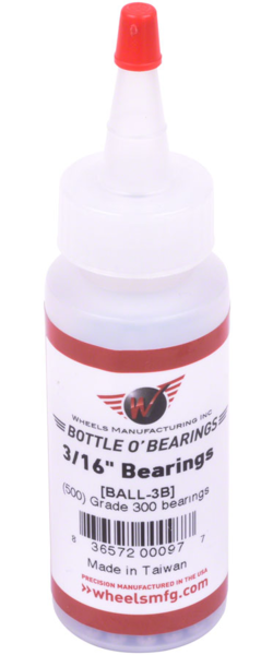 Wheels Manufacturing Wheels Manufacturing Grade 300 3/16" Loose Ball Bearing: Bottle of 500