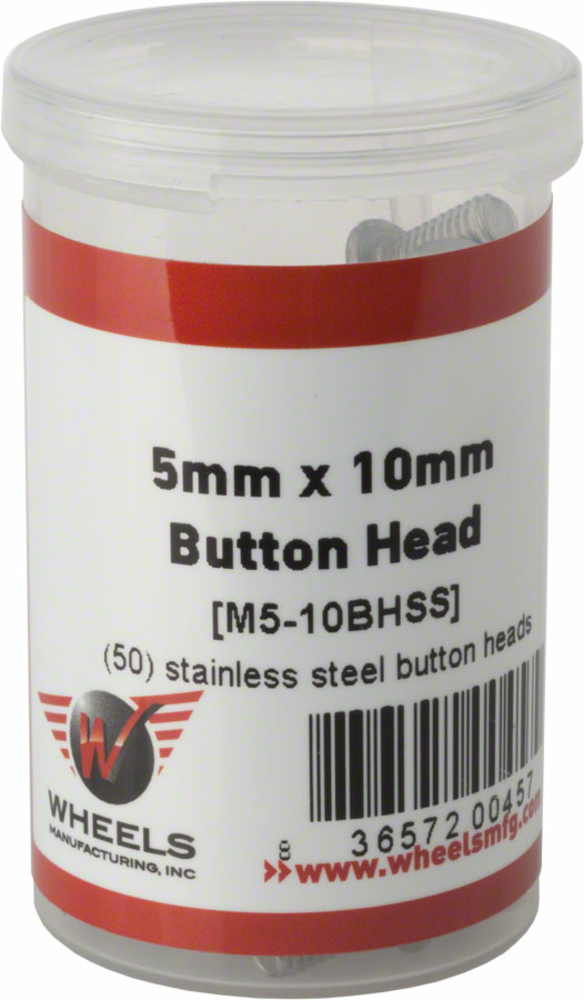 Wheels Manufacturing Wheels Manufacturing M5 x 10mm Button Head Cap Screw Stainless Steel Bottle/50 
