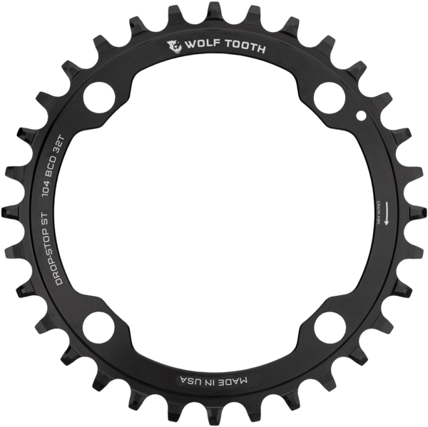 Wolf Tooth 104 BCD Chainrings, Drop-Stop ST - George's Cycles