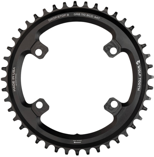 Wolf Tooth 110 BCD Asymmetric 4-Bolt Chainrings for Shimano GRX Cranks