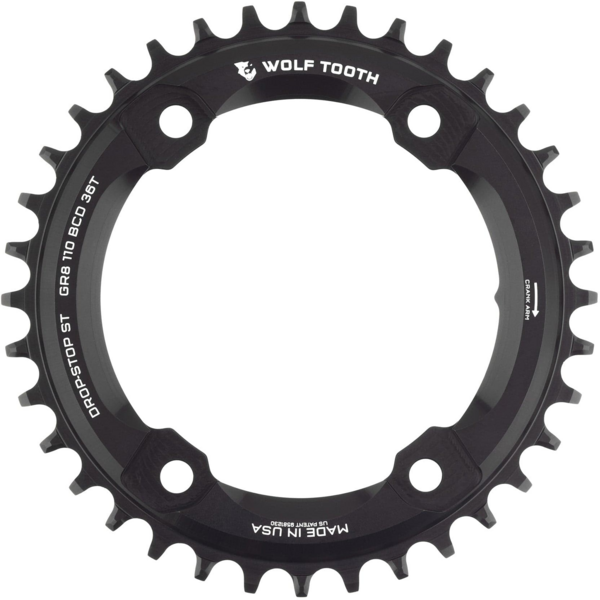 Wolf Tooth 110 BCD Asymmetric 4-Bolt Chainrings for Shimano GRX