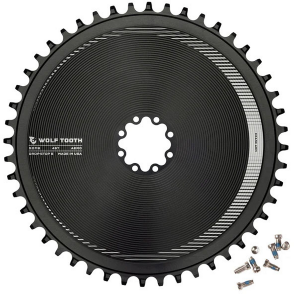 未使用 WolfTooth Drop-Stop B 42T SRAM 3bolt Wolf Tooth Aero SRAM 8-Bolt, Drop-Stop B - The Highroller Cyclery