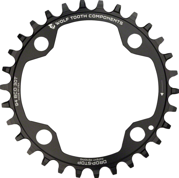Wolf Tooth Components 94 mm BCD for SRAM XO1, X1, GX & NX Crankset Color: Black