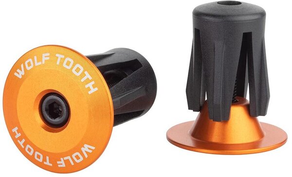 Wolf Tooth Components Alloy Bar End Plugs Color: Orange
