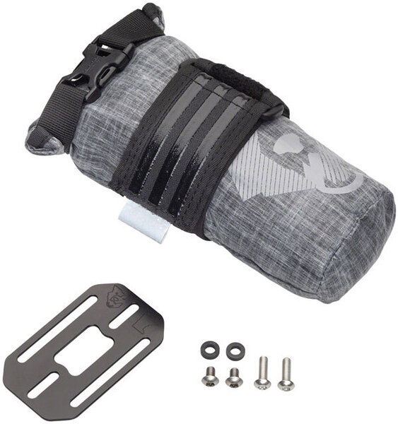 Wolf Tooth Components B-RAD TekLite Roll-Top Bag and Mounting Plate Color | Gear Capacity: Black | 1L