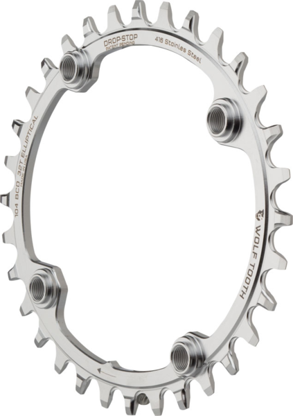 Wolf Tooth Components Elliptical 104 BCD Stainless Steel Chainring