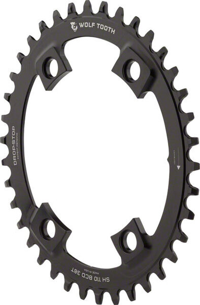 Wolf Tooth Components Elliptical Shimano 110 Asymmetric BCD Chainrings Color: Black