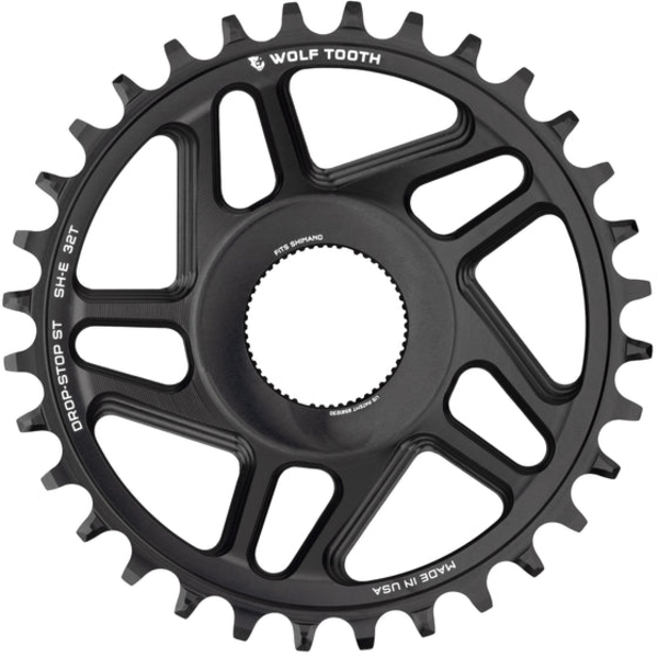 Wolf Tooth Direct Mount Chainrings for Shimano E-Bike Motor Color: Black