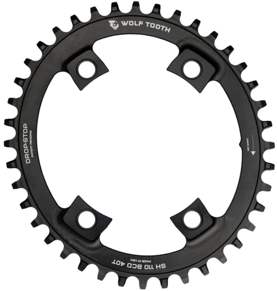Wolf Tooth Oval 110 BCD Asymmetric 4-Bolt Chainrings for Shimano Cranks