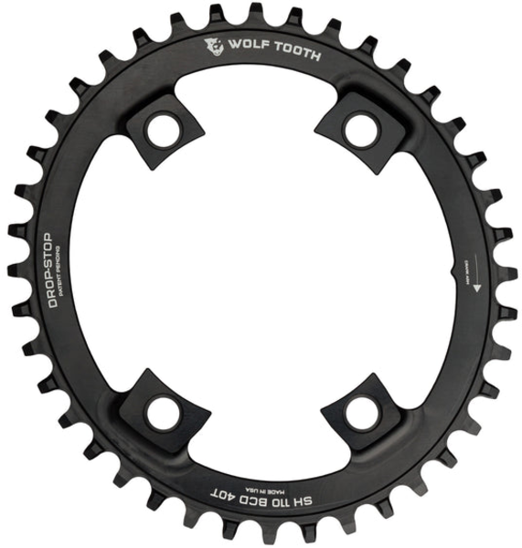 Wolf Tooth Oval 110 BCD Asymmetric 4-Bolt Chainrings for Shimano