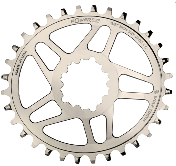 Wolf Tooth Oval Direct Mount Chainrings for Cane Creek and SRAM Cranks for Shimano 12spd Hyperglide+ Chain