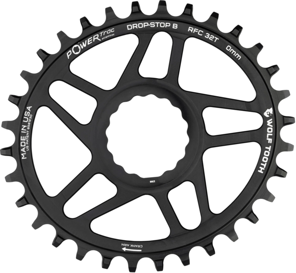 Wolf Tooth Oval Direct Mount Chainrings for Race Face Cinch Color: Black