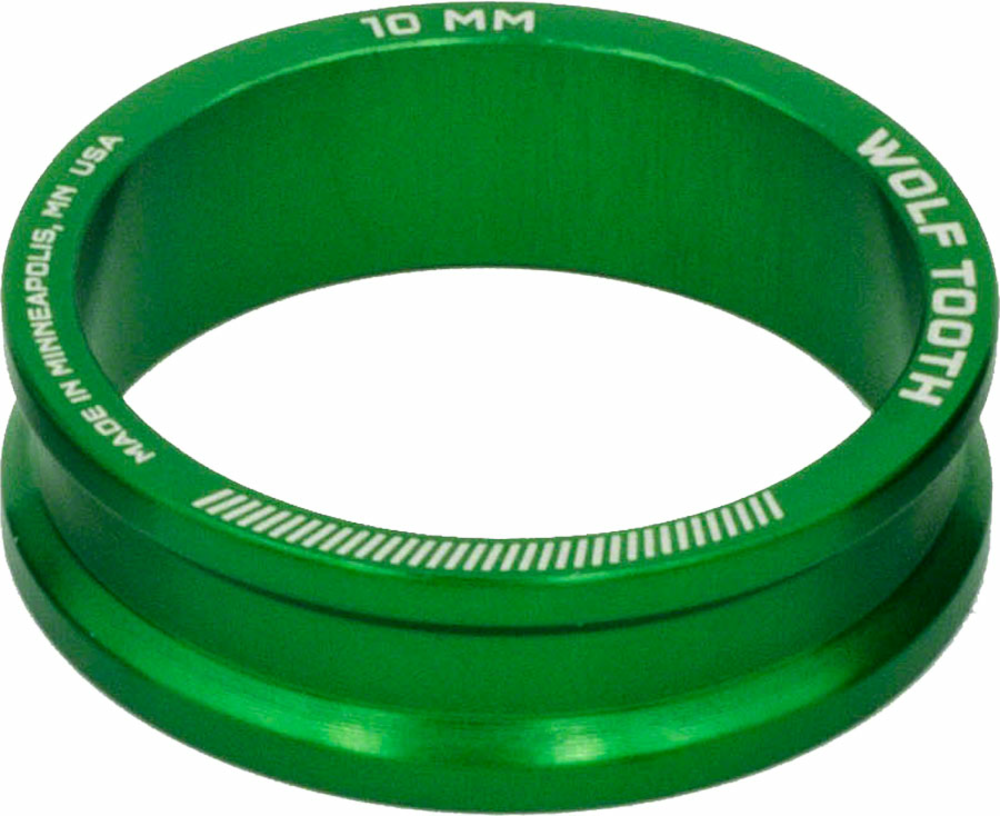 Wolf Tooth Wolf Tooth Headset Spacer 5 Pack, 10mm, Green
