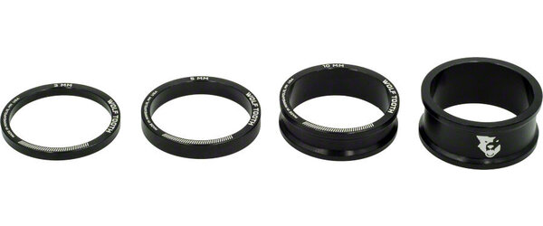 Wolf Tooth Wolf Tooth Headset Spacer Kit 3, 5,10, 15mm, Black