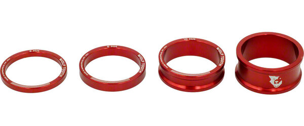 Wolf Tooth Wolf Tooth Headset Spacer Kit 3, 5,10, 15mm, Red Wolf Tooth Wolf Tooth Headset Spacer Kit 3, 5,10, 15mm, Red