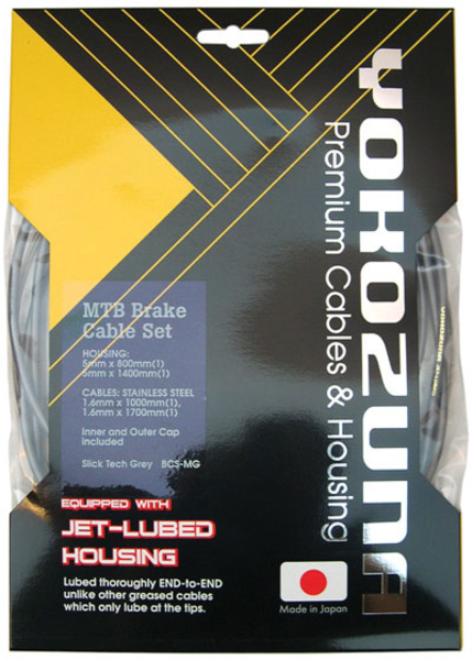 Yokozuna Premium 1x Cable/Casing Kit 4mm/1.1mm Road