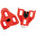 Cleat Compatibility | Color | Float: Look Delta | Red | 9°