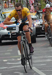 10. Taking 2:22 out of Basso on Alpe d'Huez in '04!