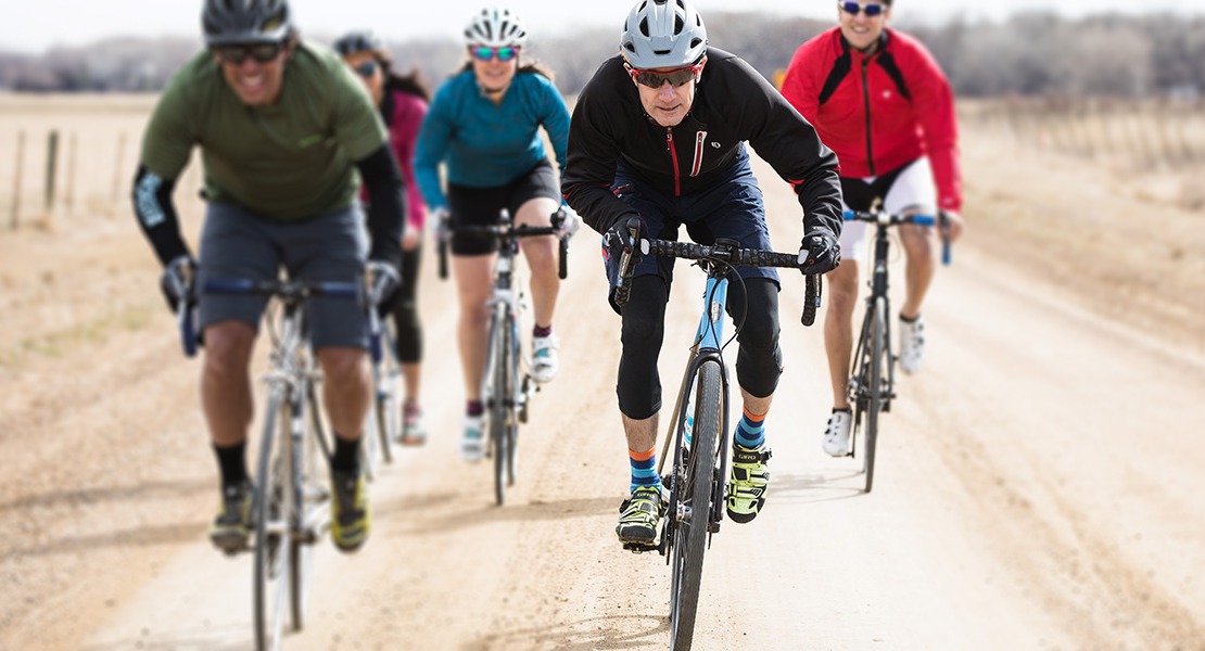 Gravel Bikes, Group Of People Riding Gravel Bikes