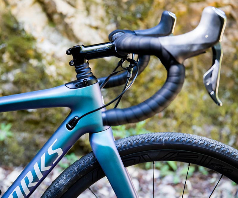 specialized gravel bike at trail head cyclery