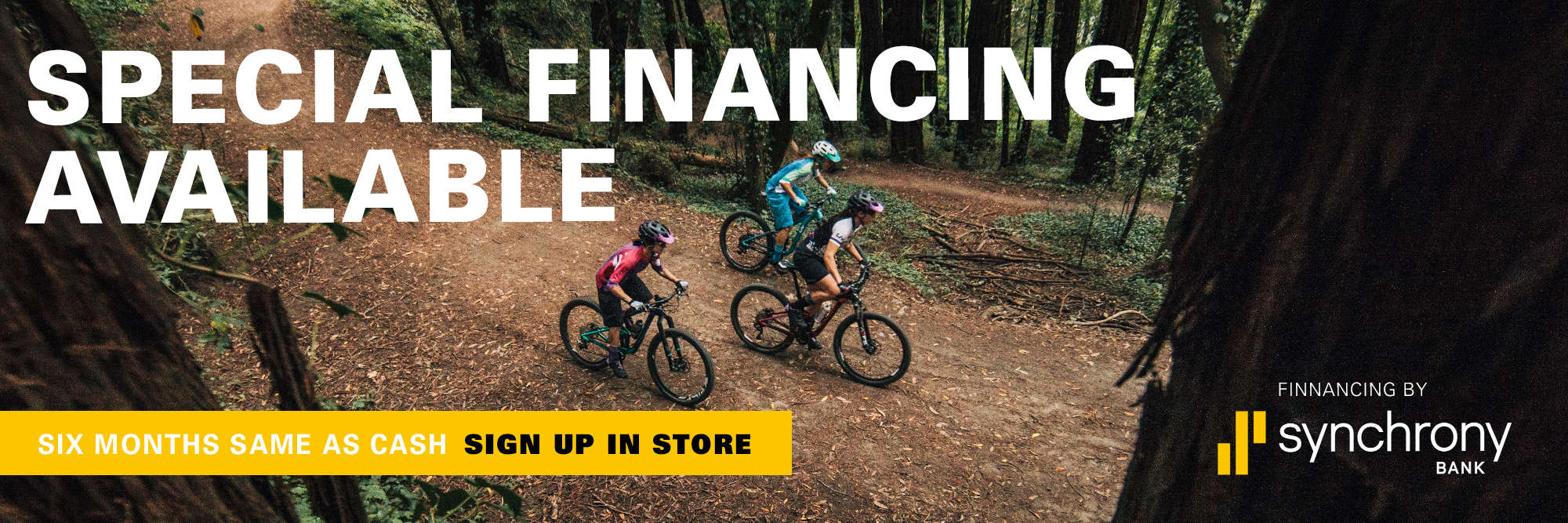 Synchrony Financing available at The Velo Shop