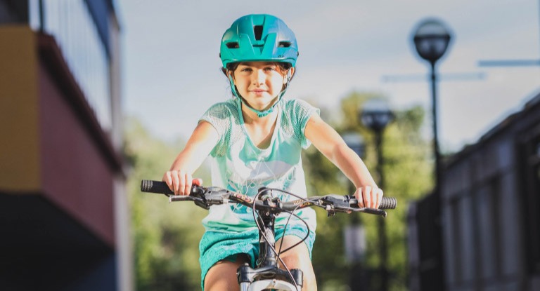 Girl riding bike