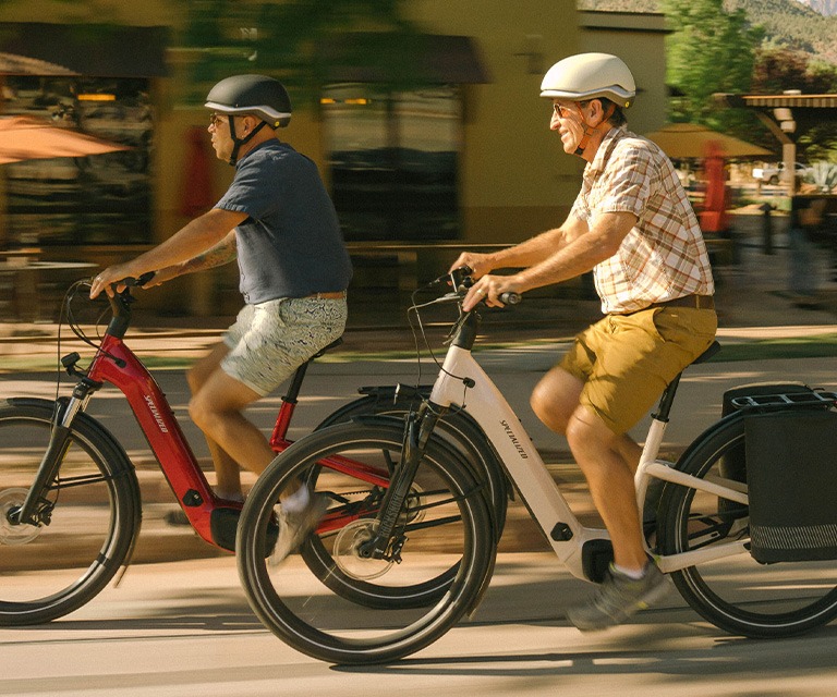 commuting to work on bicycles