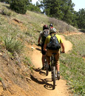 Mountain biking with friends is a great way to spend the day!
