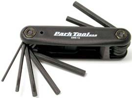 Make roadside repairs easy with Park's Fold-Up Hex Wrench Set! 
