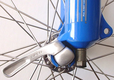 Read the quick-release lever to tell if it's safe. If it reads "Open," the wheel can come off!