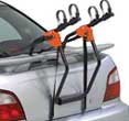 A trunk rack is an inexpensive transportation solution.