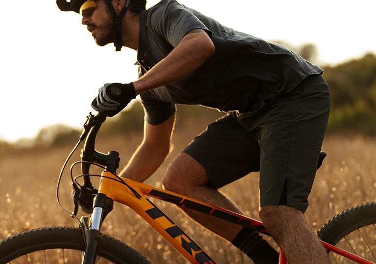 person wearing cycling shorts