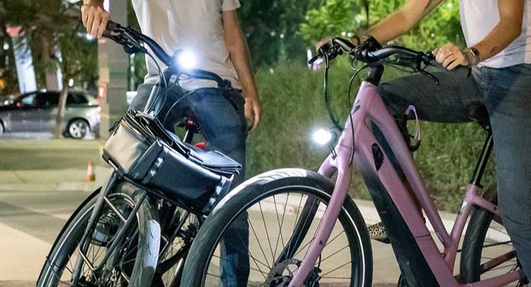 Bikes with lights