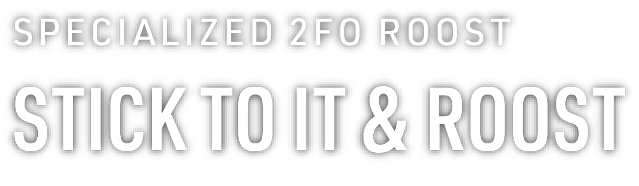 Specialized 2FO Roost | Stick to it & Roost