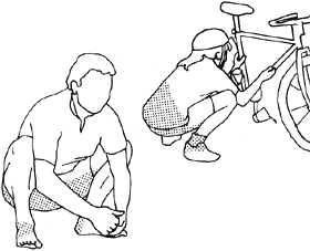 3: Stretching the ankles, Achilles, groin, back and hips