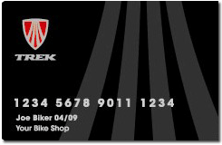 Bike Financing - Trek Credit Card subject to approval.