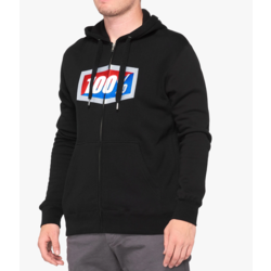 100% 100% Zip Hooded Sweatshirt