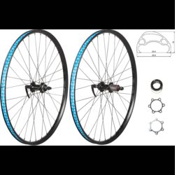 Bicycle Wheel Set//Magnesium Alloy // 7 QXFJ 26 Inch MTB Bike Wheel 8 9 Speed//Mountain Bike Integrated Wheel//Disc Brake//American Nozzle//Molybdenum Steel Shaft