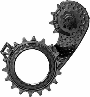 absoluteBLACK absoluteBLACK HOLLOWcage Oversized Derailleur Pulley Cage - For Shimano Ultegra 8150, Full Ceramic Bearings, Carbon Cage, Black